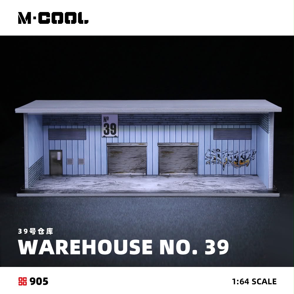 MoreArt MC914905 M·COOL 1:64 Warehouse #39 Assembly Scene garage