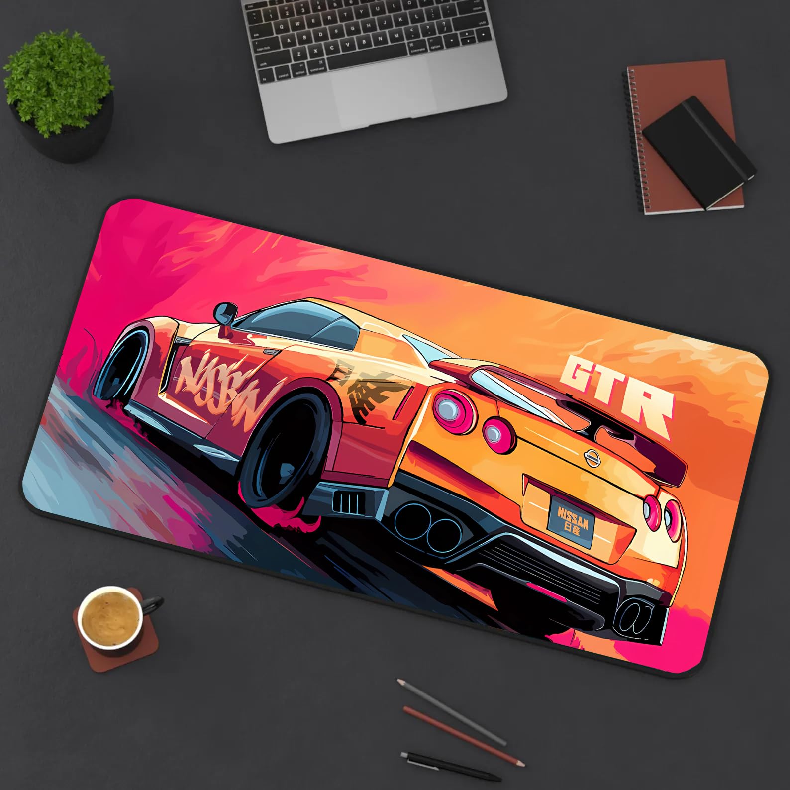 Nissan GTR Keyboard & Mouse Mat