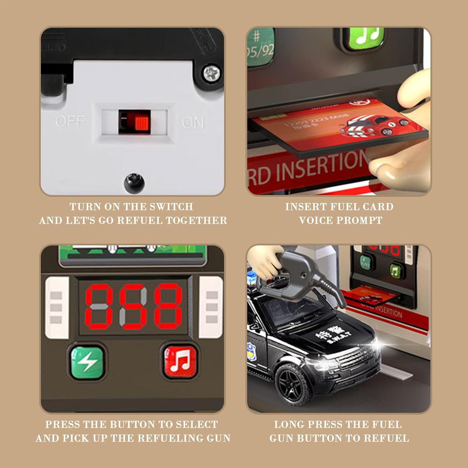 Petrol Pump Playset with Sounds