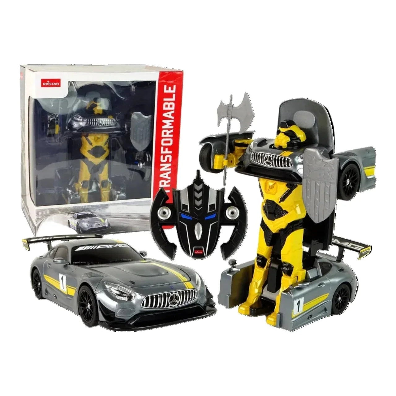 RASTAR 74800 1:14 Mercedes AMG GT3 RS 2 in 1 Transformable RC Car
