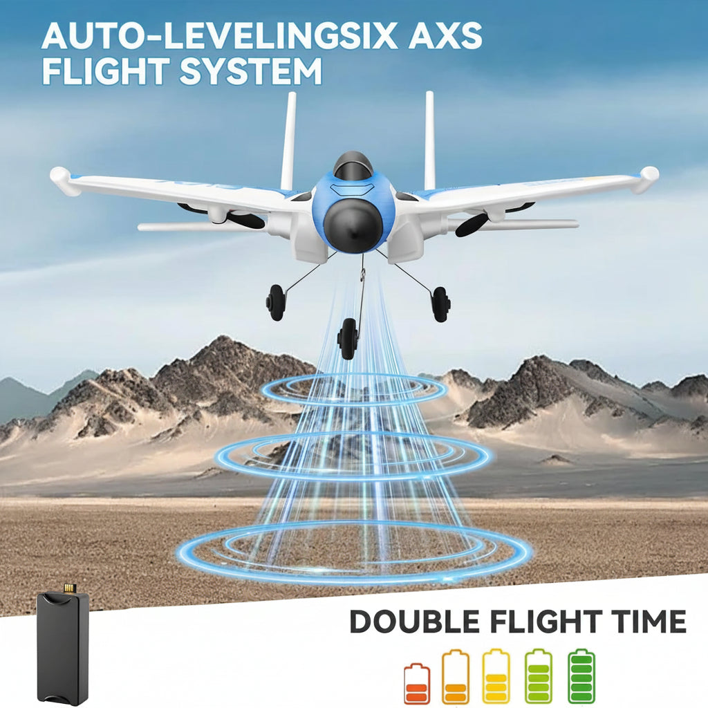RC Airplane with 6-Axis Gyro Stabilizer