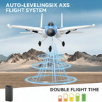 RC Airplane with 6-Axis Gyro Stabilizer