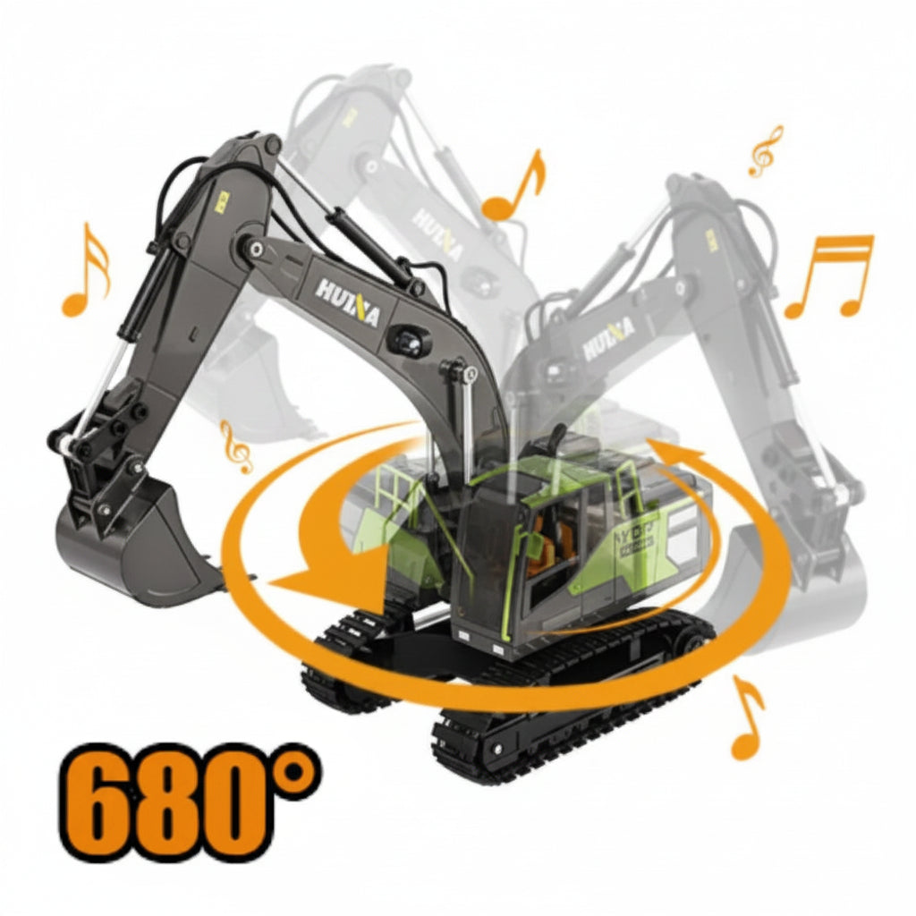 RC Construction Excavator Digging Sand