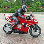 RC Stunt Motorcycle Front View