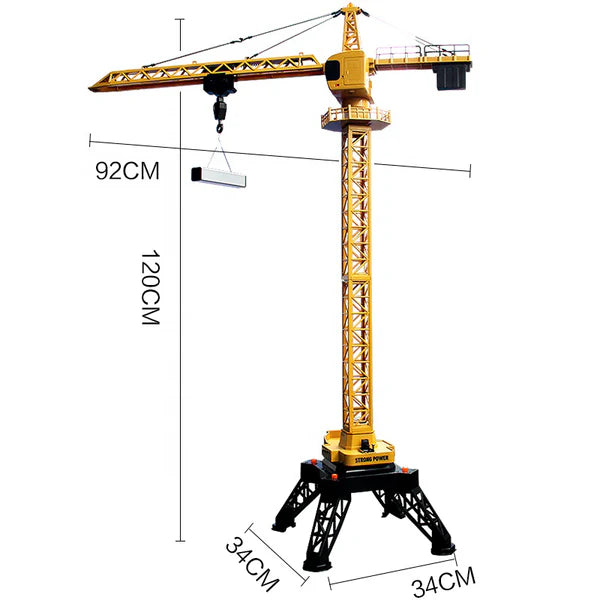 RC Tower Crane Lifting Construction Materials