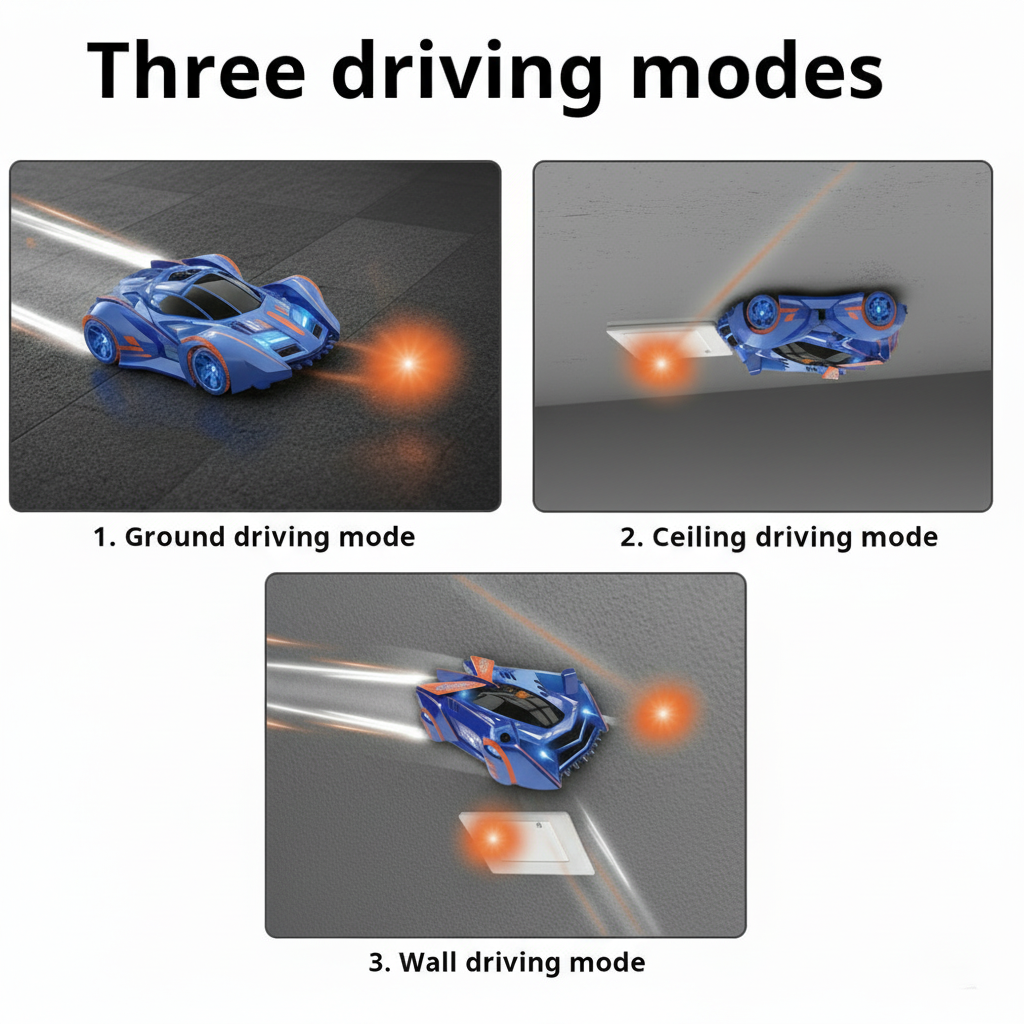 Runion R-701S RC Stunt Infrared Laser Wall Car