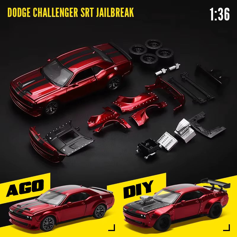 CCA MSZ 1:36 Dodge Challenger Modified Sports Diecast Car Model