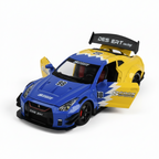 Che Zhi Nissan GTR 1:24 Diecast Light Sound Open Doors
