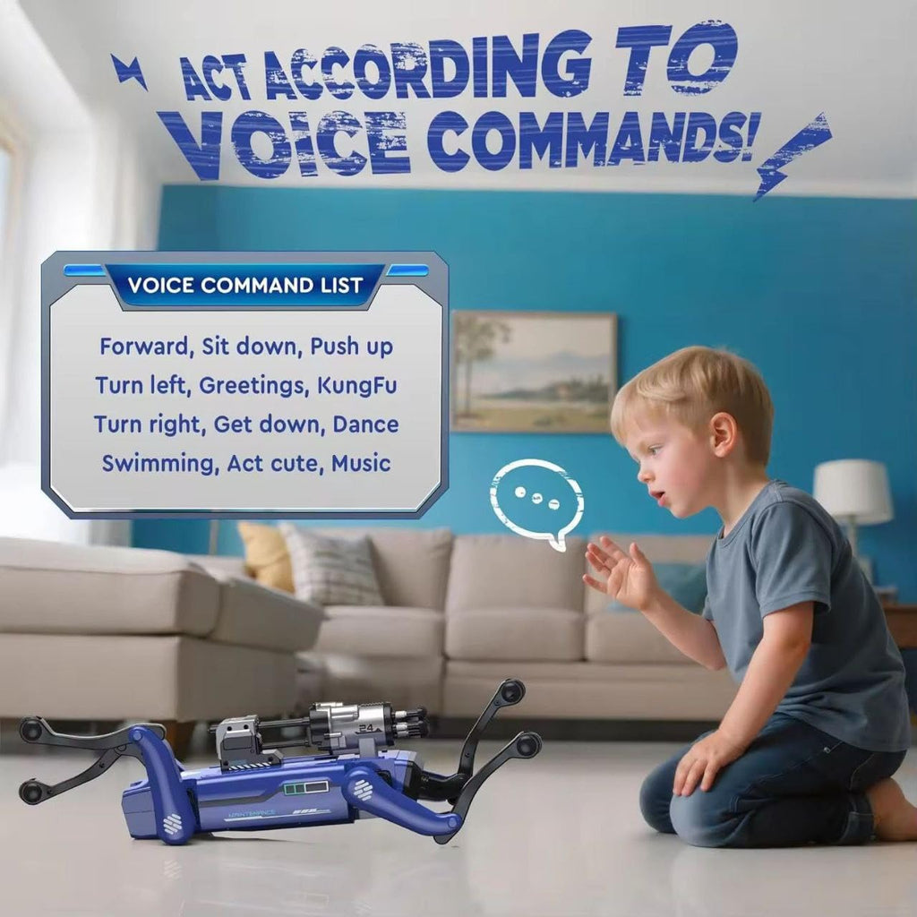 Smart Robot Dog Interactive STEM Pet with Voice Control & Remote