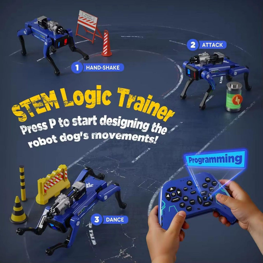 Smart Robot Dog Interactive STEM Pet with Voice Control & Remote