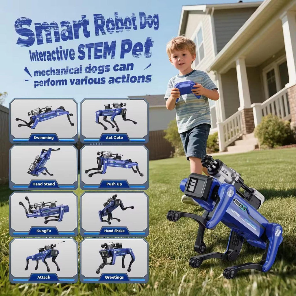 Smart Robot Dog Interactive STEM Pet with Voice Control & Remote