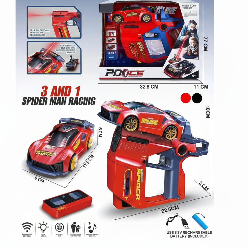 Spider-man TCS01 Infrared Gun Laser 3-in-1 RC Car