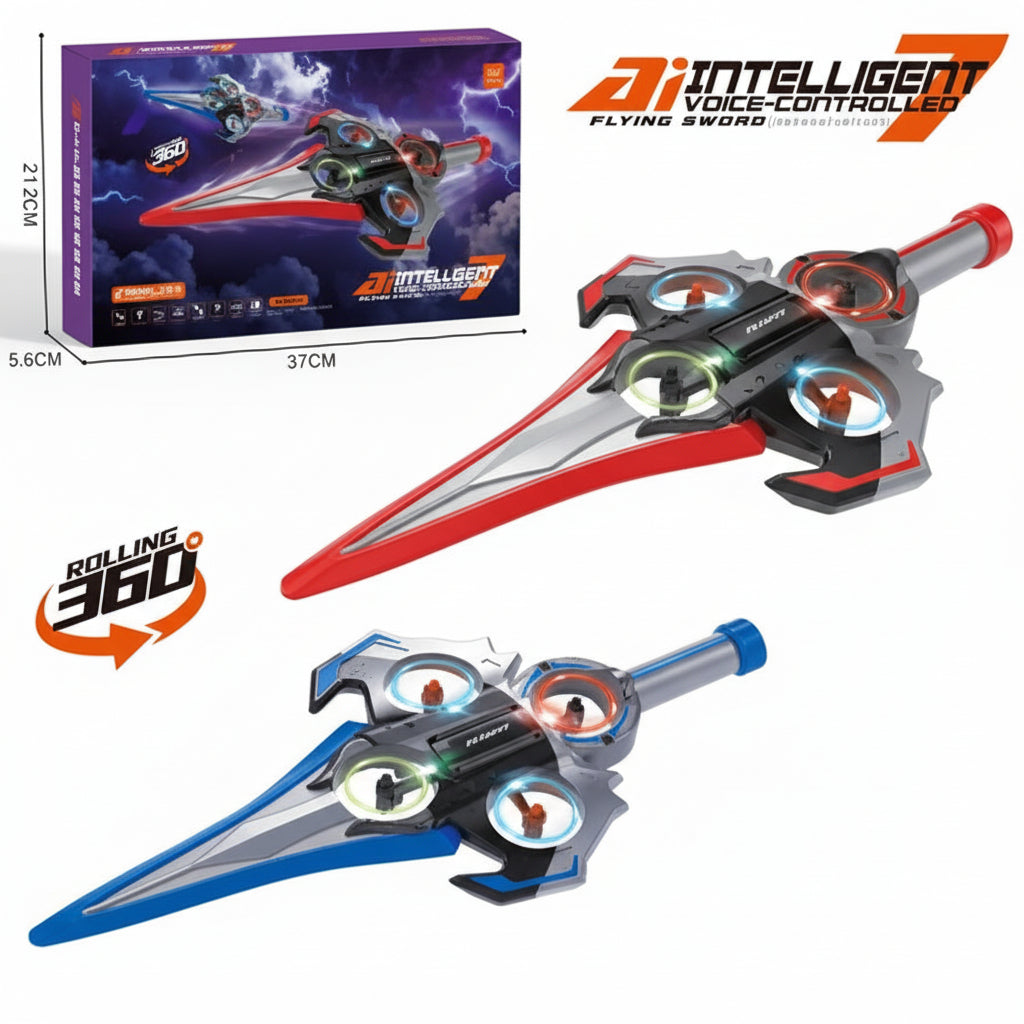 Sword Drone with Voice Command, Gravity Sensor, 360° Rolling
