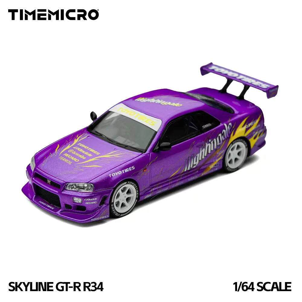 TimeMicro TM800506 Nissan Skyline GT-R R34 Purple
