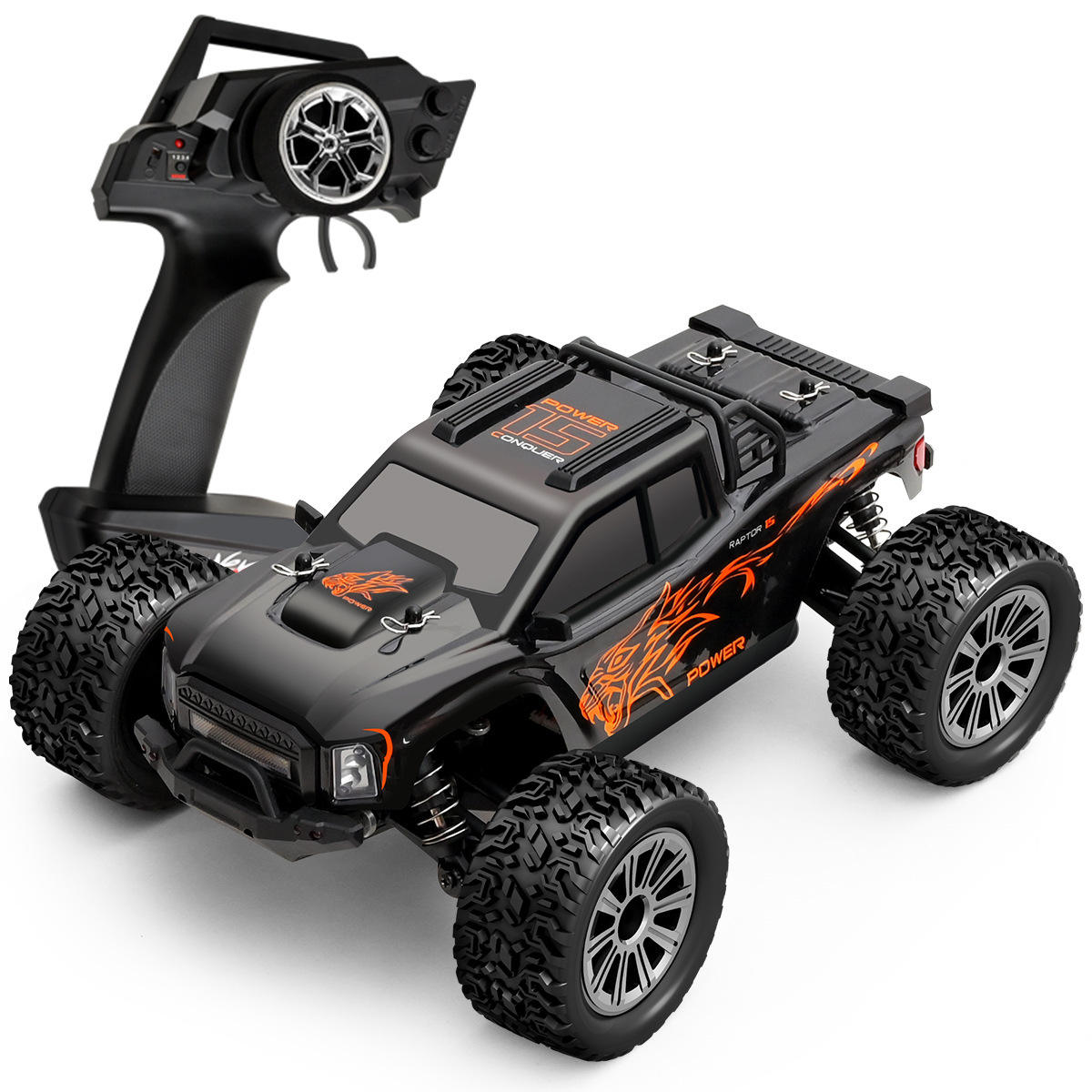  WLtoys 164018 1:16 4WD Off Road RC Monster Truck RTR Black