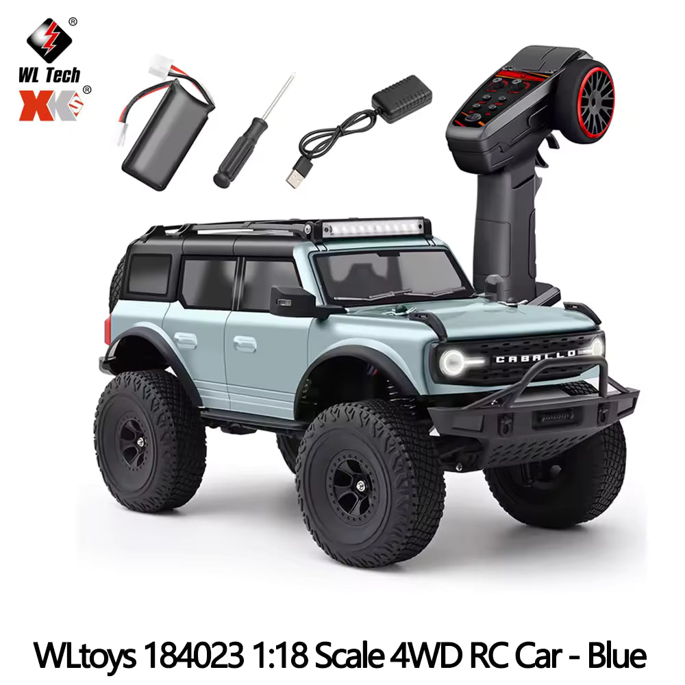  WLtoys 184023 1:18 Ford Bronco 4WD Climbing RC Car Blue