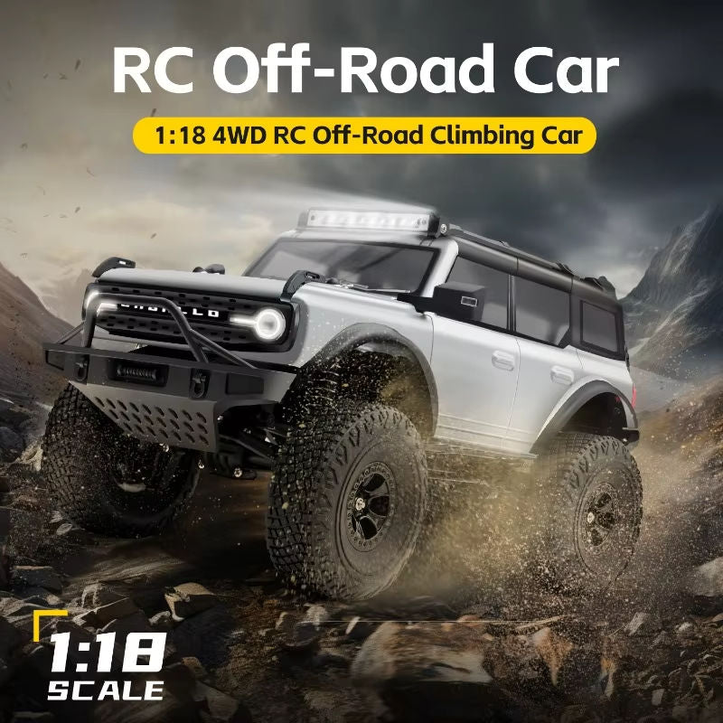 WLtoys 184023 1:18 Ford Bronco 4WD RC Rock Crawler — 2-Speed, Portal Axles (RTR) — 1:18 scale