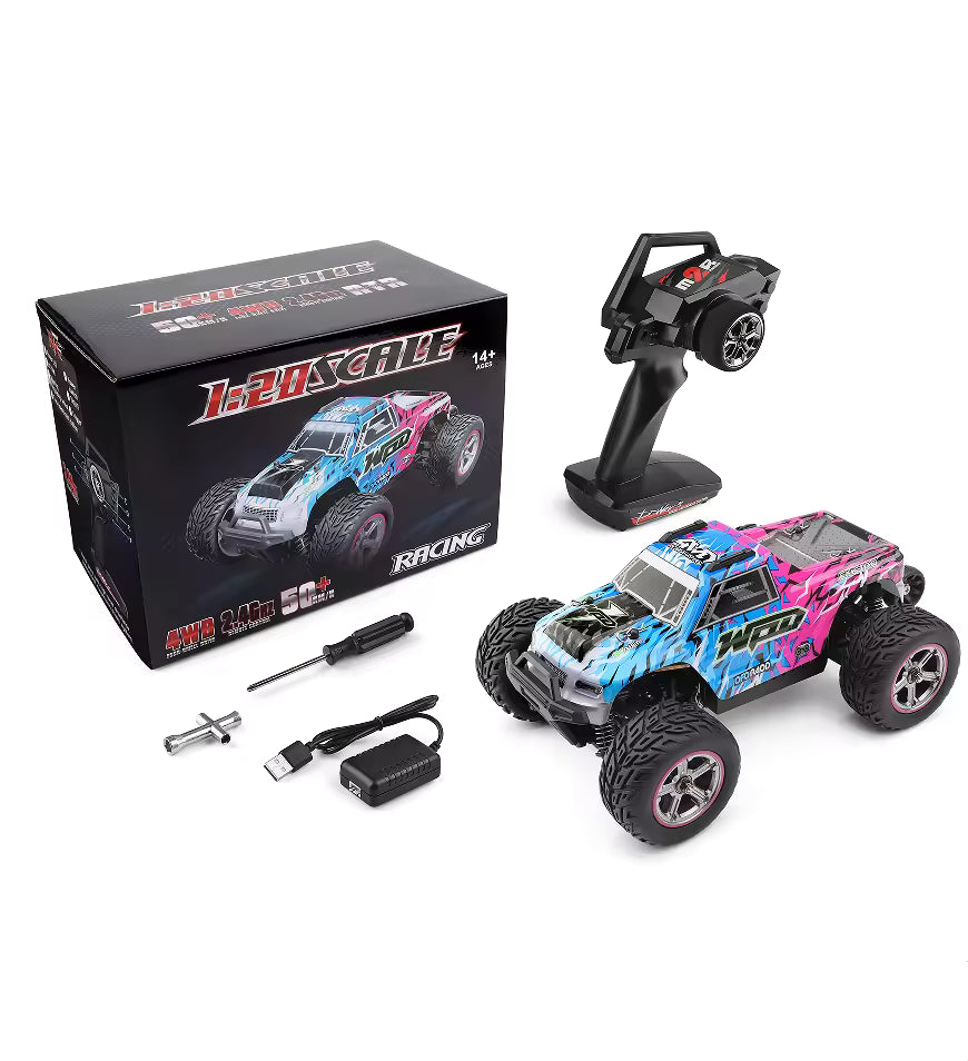 WLtoys 204006 1:20 4WD Offroad Drift RC Car 50kmph Pink