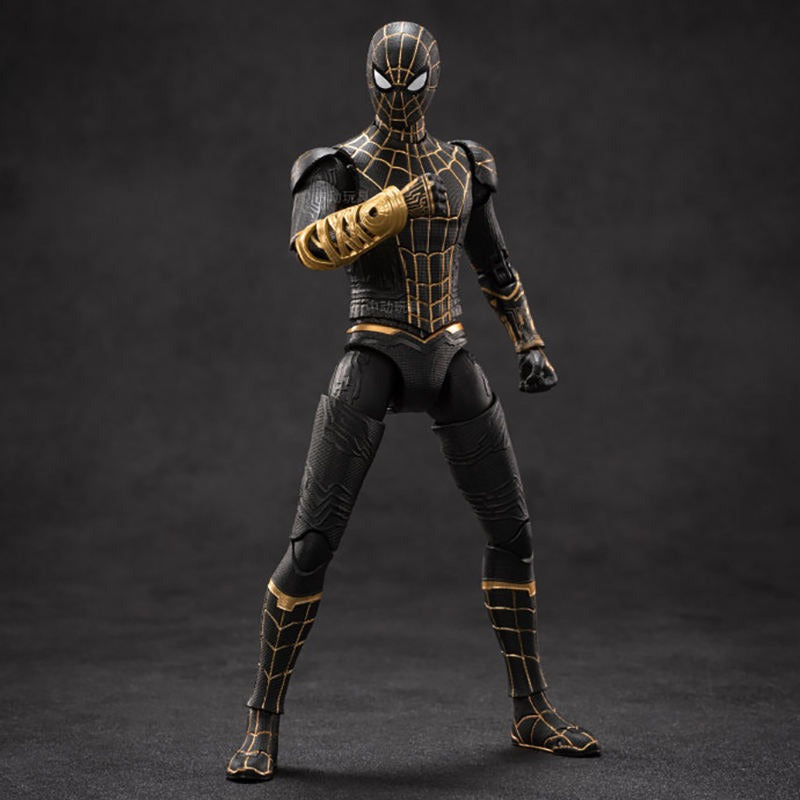 ZD Toys Spiderman Black & Gold suit Marvel Action figure